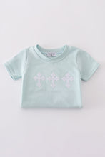 Load image into Gallery viewer, Blue cross embroidery bubble
