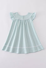 Load image into Gallery viewer, Blue cross embroidery dress
