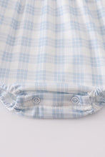 Load image into Gallery viewer, Blue plaid he is risen embroidery bubble
