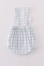 Load image into Gallery viewer, Blue plaid he is risen embroidery bubble
