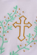 Load image into Gallery viewer, Easter cross embroidery girl bubble
