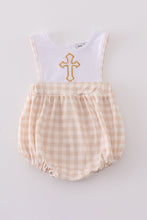 Load image into Gallery viewer, Easter cross embroidery boy bubble
