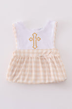 Load image into Gallery viewer, Easter cross embroidery boy bubble
