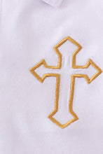 Load image into Gallery viewer, Easter cross embroidery boy shorts set
