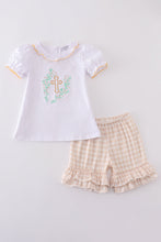 Load image into Gallery viewer, Easter cross embroidery girl set

