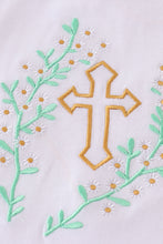 Load image into Gallery viewer, Easter cross embroidery girl set

