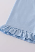 Load image into Gallery viewer, Blue bow lattice print set
