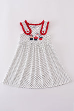 Load image into Gallery viewer, Red cake embroidery dot dress
