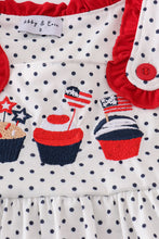 Load image into Gallery viewer, Red cake embroidery dot dress
