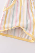 Load image into Gallery viewer, Rainbow stripe shorts set

