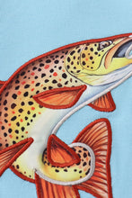 Load image into Gallery viewer, Blue fish applique top
