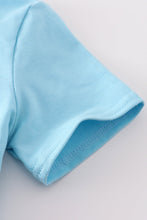 Load image into Gallery viewer, Blue fish applique top
