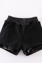 Load image into Gallery viewer, Black laser shorts
