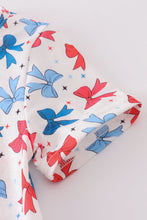 Load image into Gallery viewer, Bow applique print mom&amp;me dress
