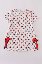 Load image into Gallery viewer, Character print bow applique mom&amp;me dress
