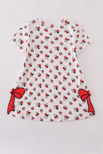 Load image into Gallery viewer, Character print bow applique mom&amp;me dress
