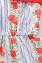Load image into Gallery viewer, Apple print bow jumpsuit
