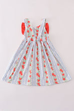 Load image into Gallery viewer, Apple print bow dress
