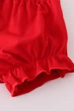 Load image into Gallery viewer, Red apple bow bloomer set
