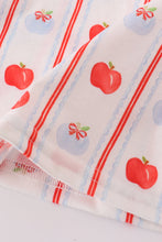 Load image into Gallery viewer, Red apple bow bloomer set
