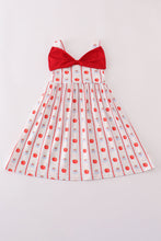Load image into Gallery viewer, Red apple bow dress
