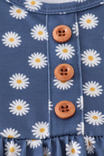 Load image into Gallery viewer, Navy daisy print dress
