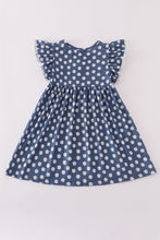 Load image into Gallery viewer, Navy daisy print dress
