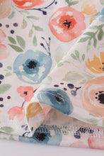 Load image into Gallery viewer, Floral crab embroidery bow ruffle dress
