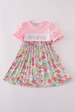 Load image into Gallery viewer, Pink floral embroidery dress
