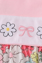 Load image into Gallery viewer, Pink floral embroidery dress
