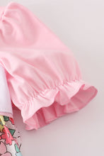 Load image into Gallery viewer, Pink floral embroidery dress
