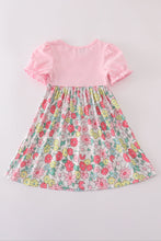 Load image into Gallery viewer, Pink floral embroidery dress

