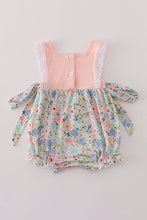 Load image into Gallery viewer, Pink floral character applique bubble
