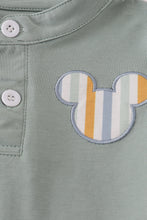 Load image into Gallery viewer, Green character applique shorts set
