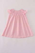 Load image into Gallery viewer, Pink floral smocked dress
