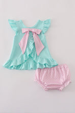 Load image into Gallery viewer, Blue character applique bloomer set
