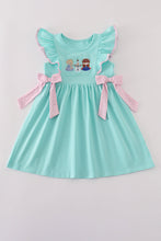 Load image into Gallery viewer, Blue character applique dress
