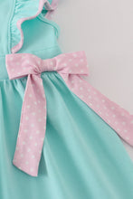 Load image into Gallery viewer, Blue character applique dress
