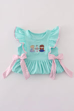 Load image into Gallery viewer, Blue character applique dress
