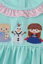 Load image into Gallery viewer, Blue character applique dress
