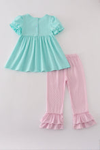 Load image into Gallery viewer, Blue character applique dress
