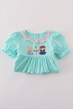 Load image into Gallery viewer, Blue character applique dress
