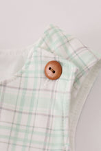 Load image into Gallery viewer, Green plaid sea shell french knot jonjon
