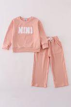 Load image into Gallery viewer, Pink MINI french knot pants set
