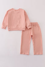 Load image into Gallery viewer, Pink MINI french knot pants set
