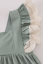 Load image into Gallery viewer, Sage lace ruffle pants set
