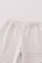 Load image into Gallery viewer, Sage fish french knot stripe pajama set
