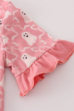 Load image into Gallery viewer, Halloween ghost print ruffle pajama set
