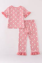 Load image into Gallery viewer, Halloween ghost print ruffle pajama set
