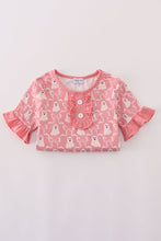 Load image into Gallery viewer, Halloween ghost print ruffle pajama set
